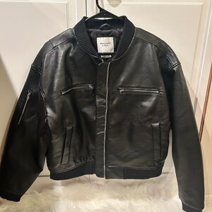 Abercrombie & Fitch Black Bomber Jacket
